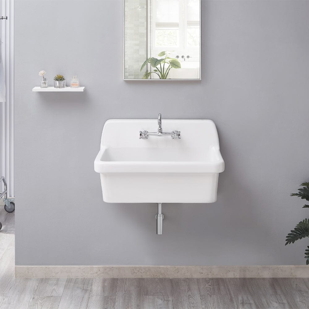 30" Fespen Vitreous China Wall-Mount Bathroom Sink