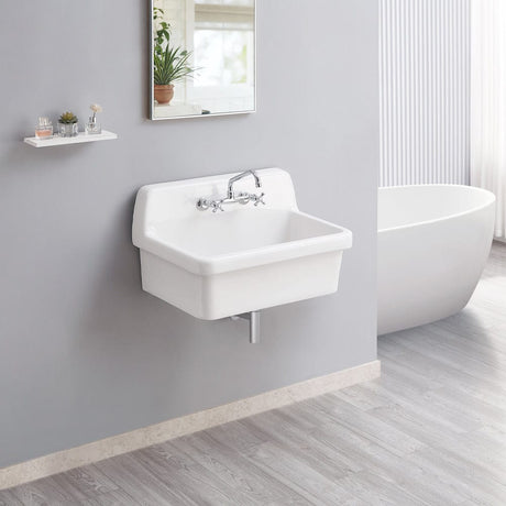 30" Fespen Vitreous China Wall-Mount Bathroom Sink