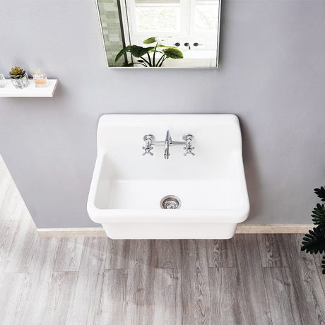 30" Fespen Vitreous China Wall-Mount Bathroom Sink