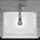 30" Higbee Stainless Steel Farmhouse Sink - Polished Hammered Steel