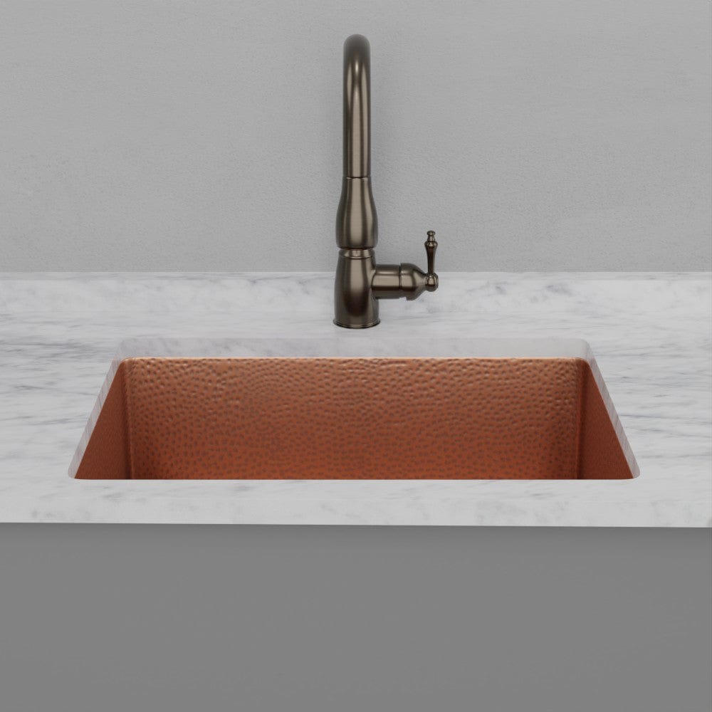 30" Joliet Hammered Copper Single-Bowl Undermount Sink
