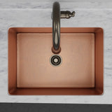 30" Joliet Hammered Copper Single-Bowl Undermount Sink