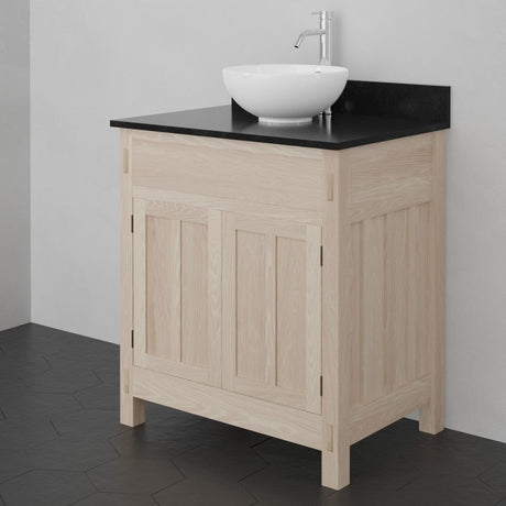 30" Mission Unfinished Red Oak Vanity for  Vessel Sink - 34" Height