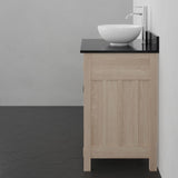 30" Mission Unfinished Red Oak Vanity for  Vessel Sink - 34" Height