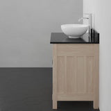 30" Mission Unfinished Red Oak Vanity for Vessel Sink