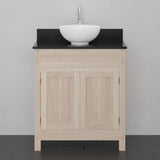 30" Narrow Mission Unfinished Red Oak Vanity for Vessel Sink - 34" Height