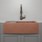 30" Sloane Hammered Copper Workstation Farmhouse Sink