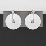 30" Thanesta Teak Wall-Mount Double Vessel Sink Vanity with Shelf - Gray Wash