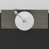 30" Thaxton Teak Wall-Mount Vessel Vanity with Double Towel Bars - Gray Wash