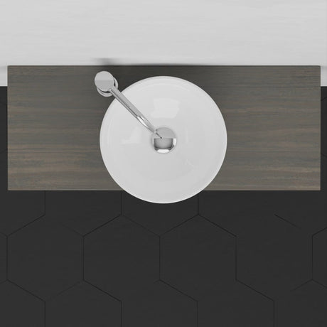 30" Thaxton Teak Wall-Mount Vessel Vanity with Double Towel Bars - Gray Wash