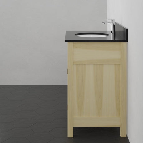 30" Unpainted Shaker Style Poplar Wood Vanity for Undermount Sink - 34" Height