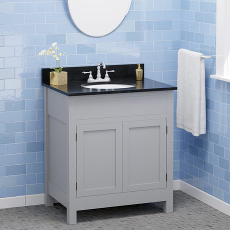 30" Unpainted Shaker Style Poplar Wood Vanity for Undermount Sink - 34" Height