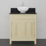 30" Unpainted Shaker Style Poplar Wood Vanity for Vessel Sink - 34" Height