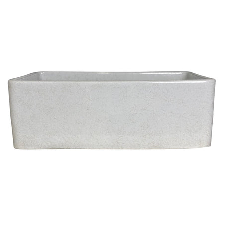 30" Vasava Handcrafted Fireclay Single-Bowl Fluted Apron Farmhouse Sink - Marbled