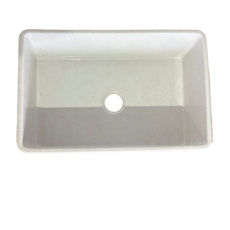 30" Vasava Handcrafted Fireclay Single-Bowl Smooth Apron Farmhouse Sink - Marbled