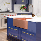 30" Wheaton Copper Hammered Apron Single-Bowl Farmhouse Sink
