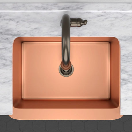 30" Wheaton Copper Hammered Apron Single-Bowl Farmhouse Sink