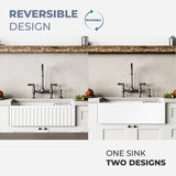 30" Zola Fireclay Farmhouse Workstation Sink