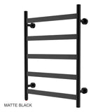 31" Tall 5 Flat Bar Wall-Mount Hard-Wiring/Plug in Towel Warmer