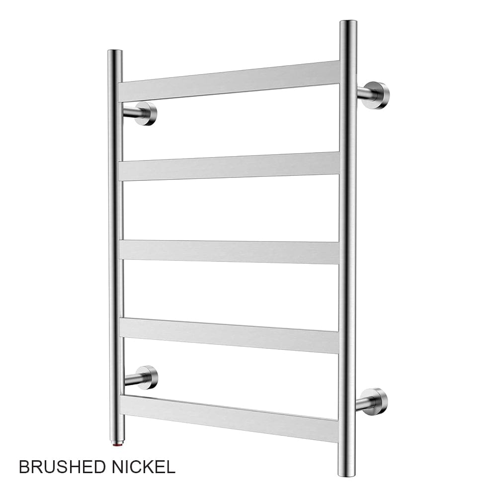 31" Tall 5 Flat Bar Wall-Mount Hard-Wiring/Plug in Towel Warmer