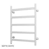 31" Tall 5 Flat Bar Wall-Mount Hard-Wiring/Plug in Towel Warmer