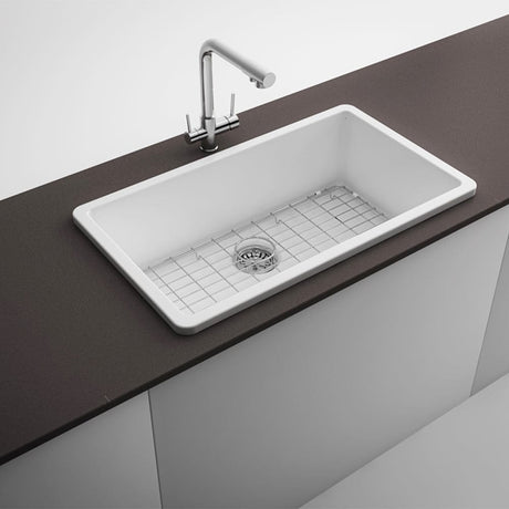 32" Fosco Fireclay Single-Bowl Undermount Sink