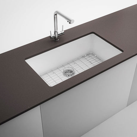 32" Fosco Fireclay Single-Bowl Undermount Sink