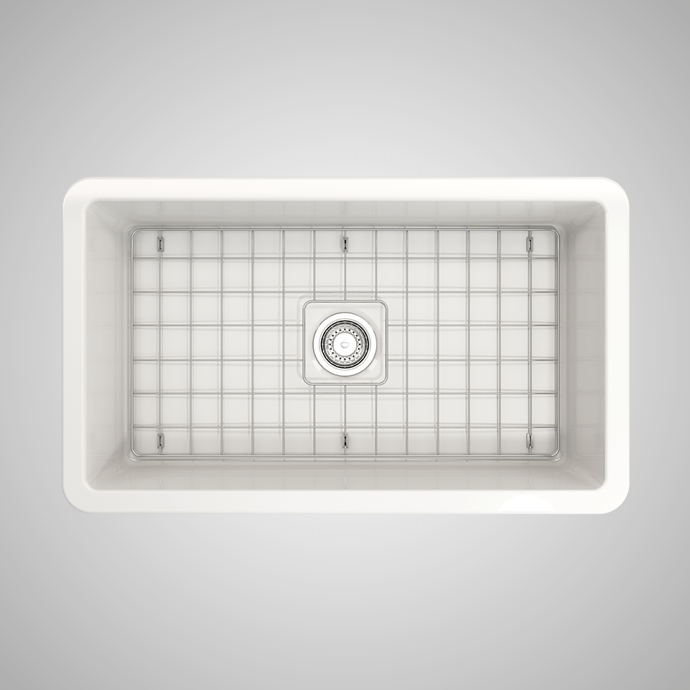 32" Tentara Fireclay Single-Bowl Undermount Sink