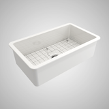 32" Tentara Fireclay Single-Bowl Undermount Sink