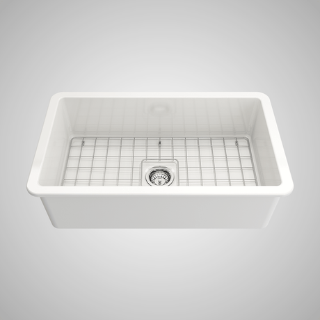 32" Tentara Fireclay Single-Bowl Undermount Sink