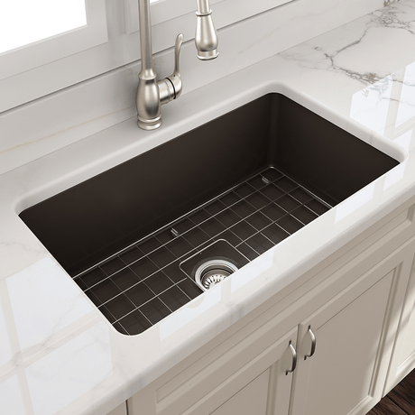 32" Tentara Fireclay Single-Bowl Undermount Sink