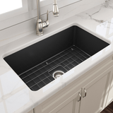 32" Tentara Fireclay Single-Bowl Undermount Sink