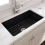 32" Tentara Fireclay Single-Bowl Undermount Sink