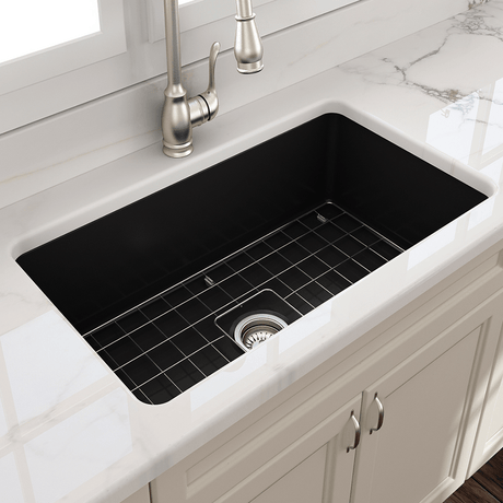 32" Tentara Fireclay Single-Bowl Undermount Sink