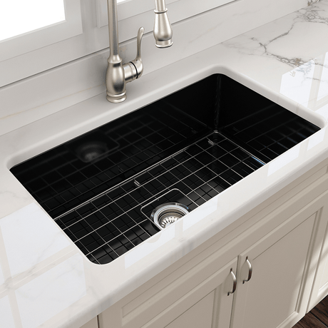32" Tentara Fireclay Single-Bowl Undermount Sink