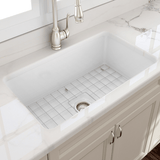 32" Tentara Fireclay Single-Bowl Undermount Sink