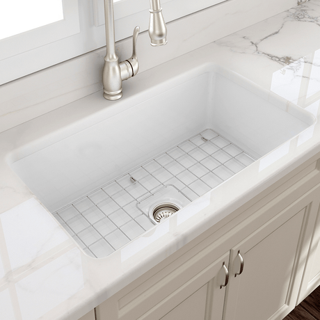 32" Tentara Fireclay Single-Bowl Undermount Sink