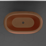 32" Wexford Baby Hammered Copper Clawfoot Double Roll-Top Tub