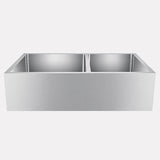 33" Adger Stainless Steel 60/40 Offset Double-Bowl Farmhouse Sink