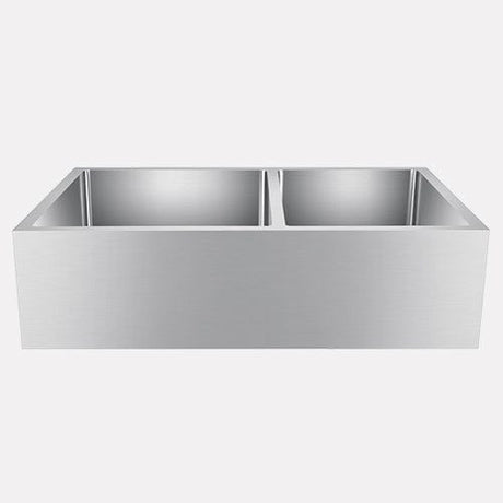 33" Adger Stainless Steel 60/40 Offset Double-Bowl Farmhouse Sink
