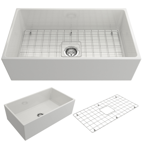 33" Anton Fireclay Single-Bowl Farmhouse Sink