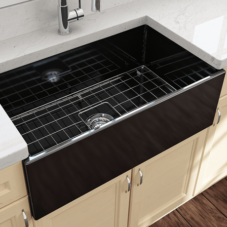 33" Anton Fireclay Single-Bowl Farmhouse Sink