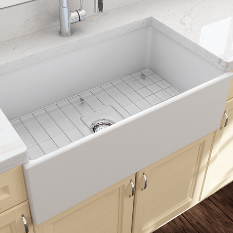 33" Anton Fireclay Single-Bowl Farmhouse Sink