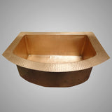 33" Apodaca Hammered Copper Single-Bowl Drop-In Kitchen Sink