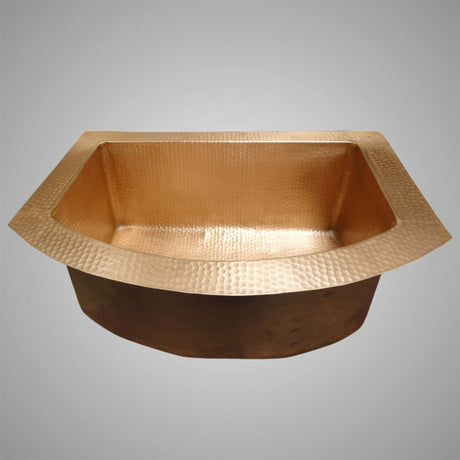 33" Apodaca Hammered Copper Single-Bowl Drop-In Kitchen Sink