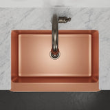 33" Ashland Copper Vine Design Single-Bowl Farmhouse Sink