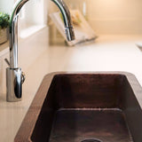 33" Chalco Hammered Copper Single-Bowl Drop-In Kitchen Sink