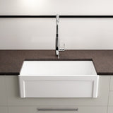 33" Dario Fireclay Farmhouse Workstation Sink