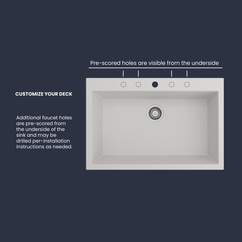 33" Fianna Granite Composite Sink