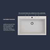 33" Fianna Granite Composite Sink